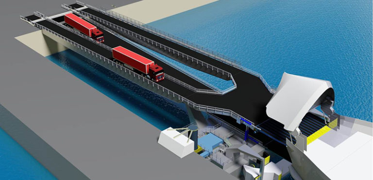 New access ramps for the Calais Port 2015 project | Ferry Shipping News