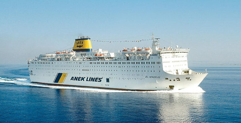 Line B Crete Anek Lines’ EL VENIZELOS returns to the Piraeus-Crete service in June