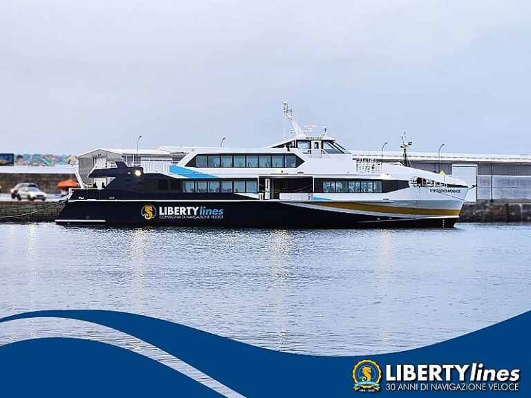 Liberty Lines celebrated the launch of the first fast hybrid ferry